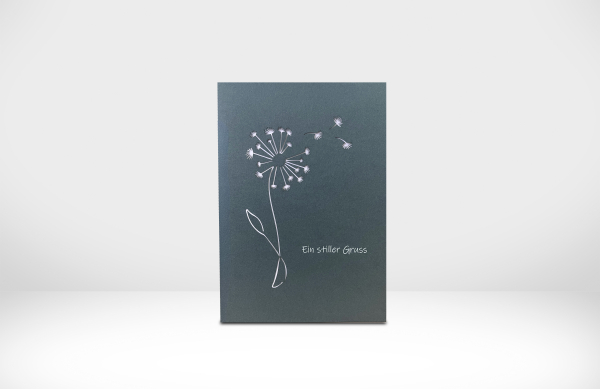 Trauerkarte 185 – Pusteblume – Ein stiller Gruss